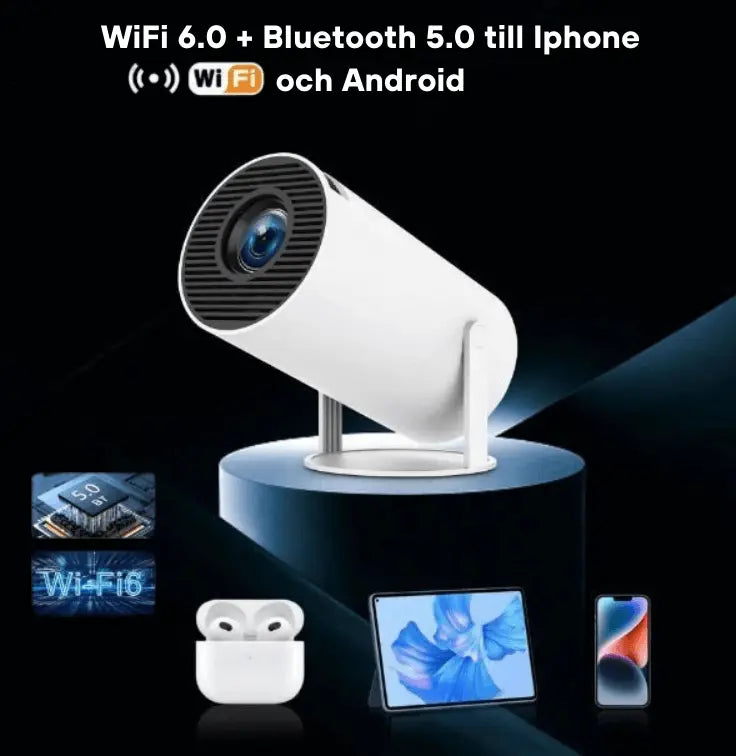 HeimKino Mini – Tragbarer HD-Beamer mit Bluetooth & WiFi