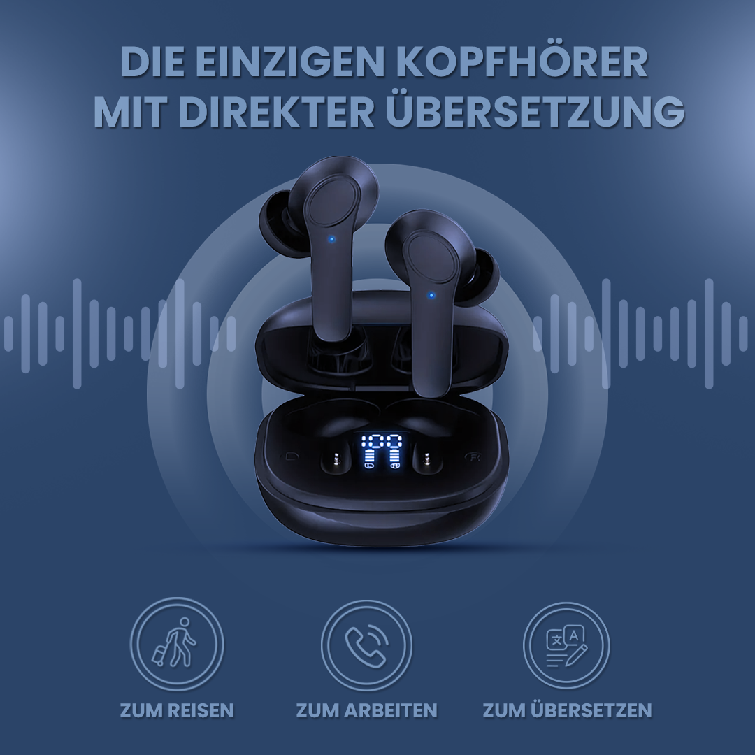 KlangSmart buds - KI-Kopfhörer mit direktem Übersetzer