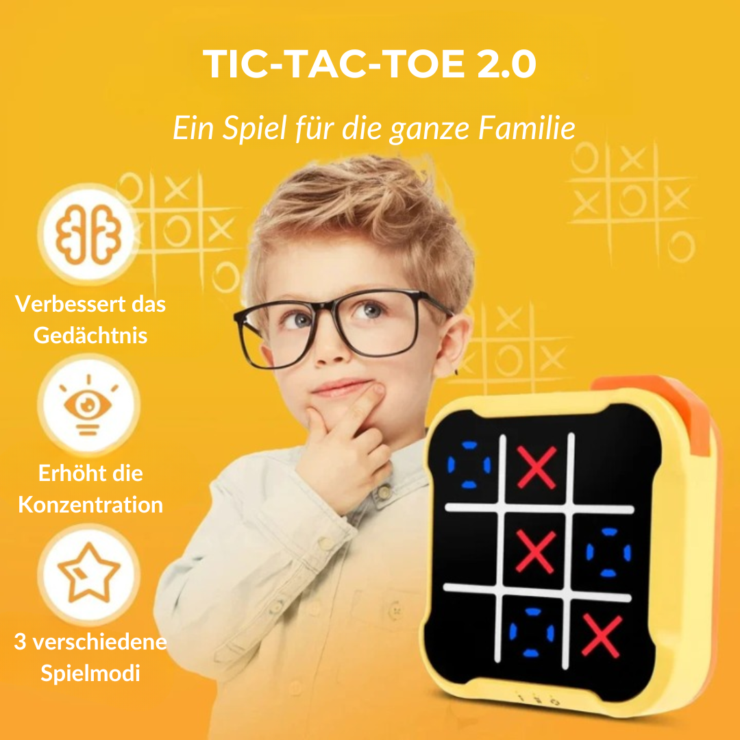 Tic-Tac-Toe - Tragbares Memory-Spiel für Kinder und Erwachsene