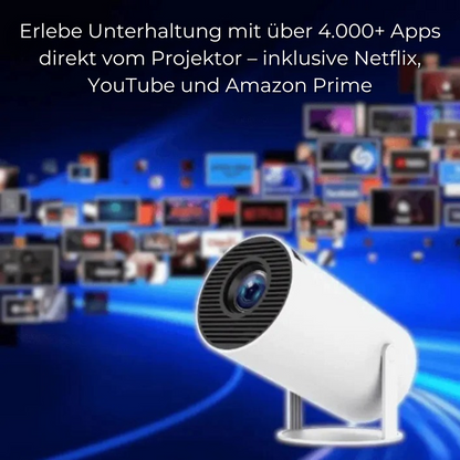HeimKino Mini – Tragbarer HD-Beamer mit Bluetooth & WiFi