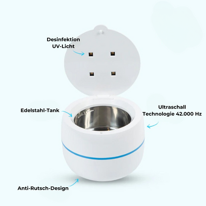 🦷 SonicPure™ – Deine tägliche Hygiene-Revolution für Aligner, Zahnspangen & Prothesen!