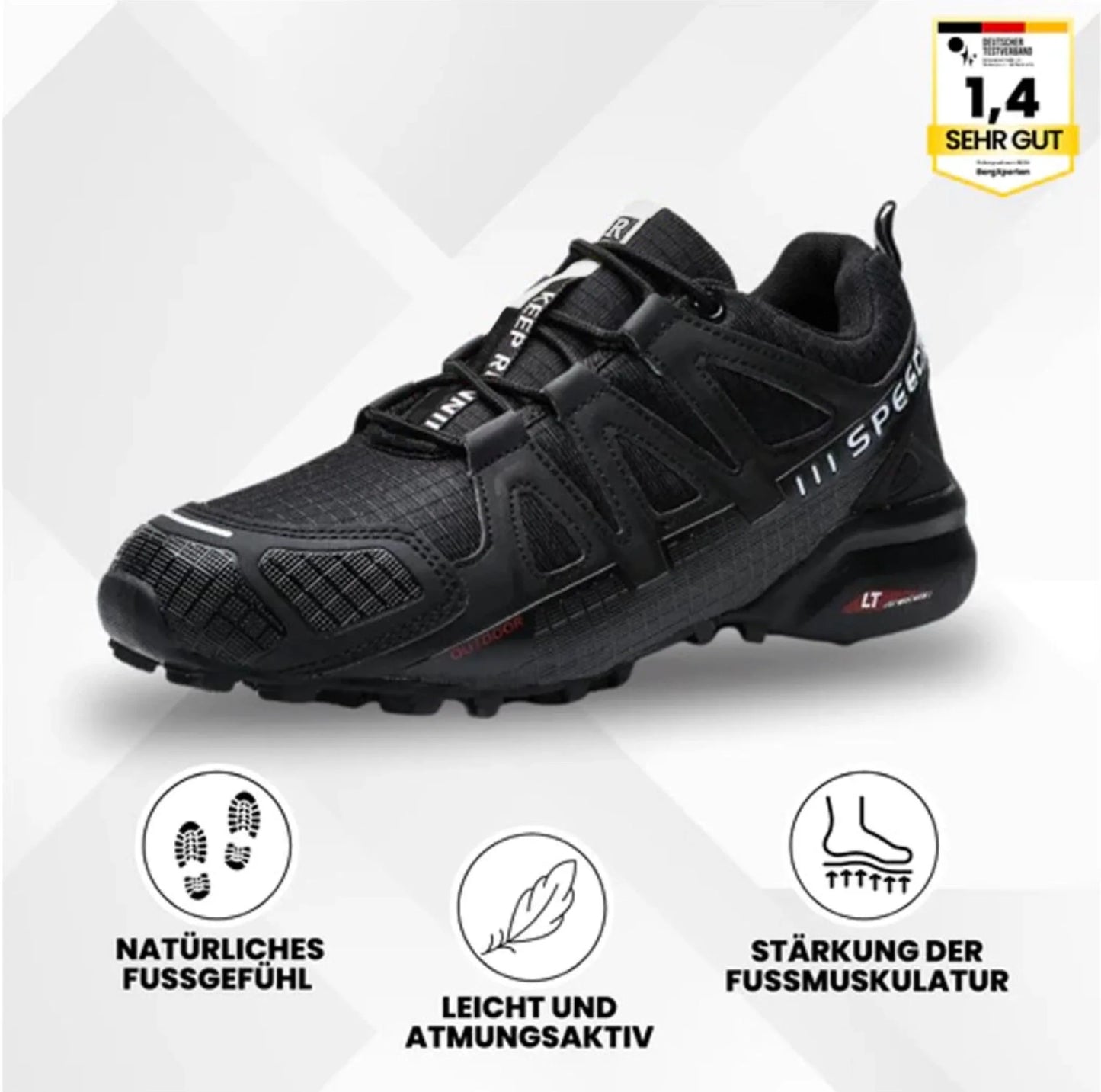 OrthoTrekking - ergonomischer schmerzlindernder Trekking u. Wanderschuh