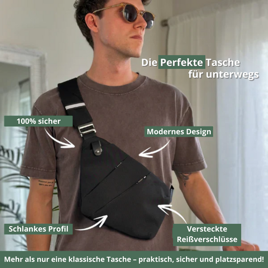 Die DiebstahlStop Tasche - Anti-Diebstahl-Schultertasche